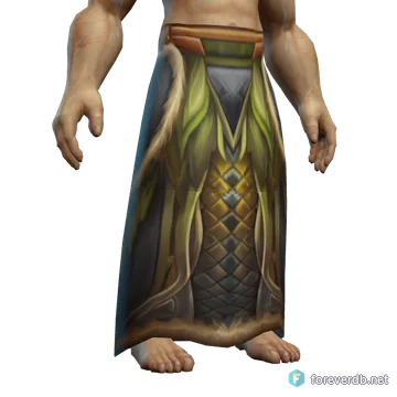 Stormrider's Leather Kilt worn by a human male, rendered from the Forever client