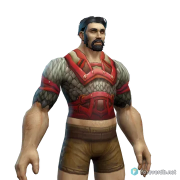Supple Scorpid Vest worn by a human male, rendered from the Forever client