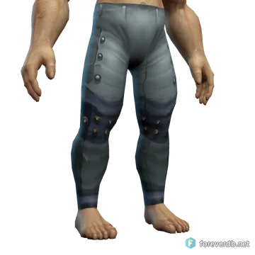 Totemic Leather Leggings worn by a human male, rendered from the Forever client
