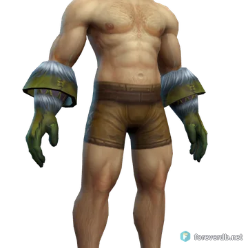 Trapper's Leather Gloves worn by a human male, rendered from the Forever client