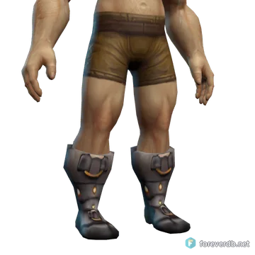Wicked Leather Boots worn by a human male, rendered from the Forever client