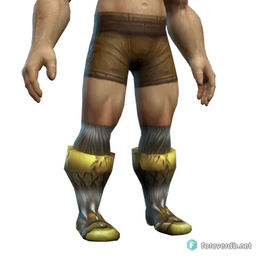 Wisdom's Leather Boots worn by a human male, rendered from the Forever client