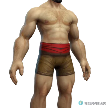 Flame Sash worn by a human male, rendered from the Forever client