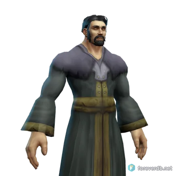 Pearly Gown worn by a human male, rendered from the Forever client