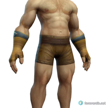 Shining Gloves worn by a human male, rendered from the Forever client