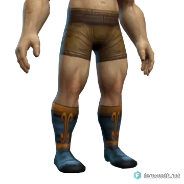 Earthen Silk Slippers worn by a human male, rendered from the Forever client