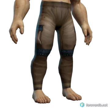 Earthenweave Leggings worn by a human male, rendered from the Forever client