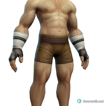 Radiant Handwraps worn by a human male, rendered from the Forever client