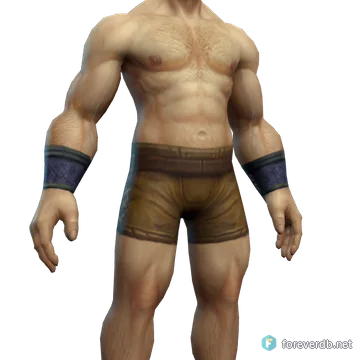 Netherpearl Cuffs worn by a human male, rendered from the Forever client