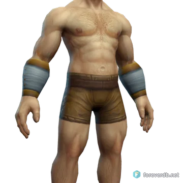 Netherlight Cuffs worn by a human male, rendered from the Forever client