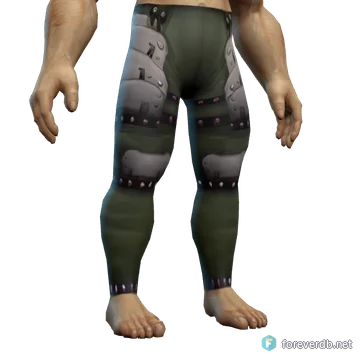 Alabaster Plate Leggings worn by a human male, rendered from the Forever client