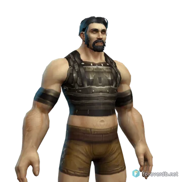 Abomination Bones worn by a human male, rendered from the Forever client