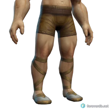 Thendal Apprentice's Boots worn by a human male, rendered from the Forever client