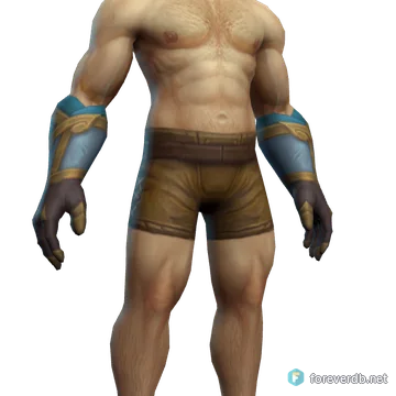 Shen'dorei Magister's Gloves worn by a human male, rendered from the Forever client
