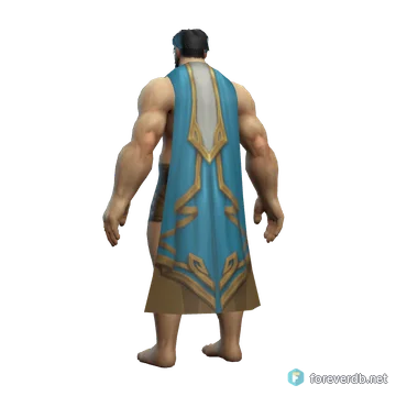 Shen'dorei Magister's Cloak worn by a human male, rendered from the Forever client