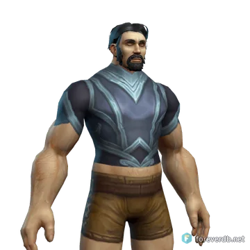 Al'Aketh Zealot's Vest worn by a human male, rendered from the Forever client