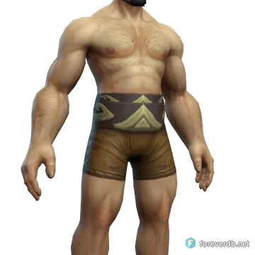 Shen'dorei Skyseer's Belt worn by a human male, rendered from the Forever client
