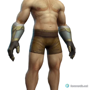 Shen'dorei Skyseer's Gloves worn by a human male, rendered from the Forever client