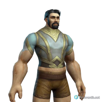 Shen'dorei Skyseer's Vest worn by a human male, rendered from the Forever client