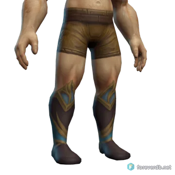 Shen'dorei Magister's Boots worn by a human male, rendered from the Forever client