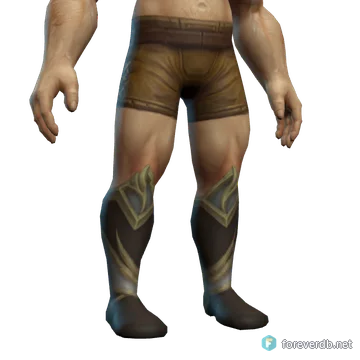 Shen'dorei Skyseer's Boots worn by a human male, rendered from the Forever client