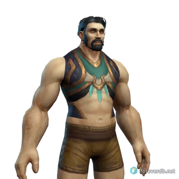 Exterminator's Vest worn by a human male, rendered from the Forever client