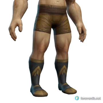 Empyrean Treads worn by a human male, rendered from the Forever client
