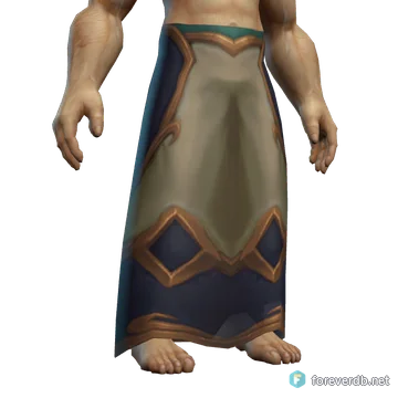Plain Skirt worn by a human male, rendered from the Forever client