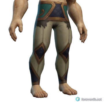 Well-Worn Pants worn by a human male, rendered from the Forever client