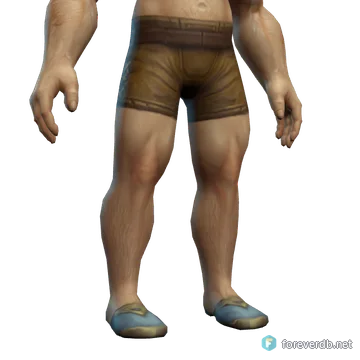Thendal Survivalist's Boots worn by a human male, rendered from the Forever client