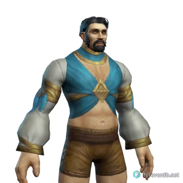 Skyseer's Vest worn by a human male, rendered from the Forever client
