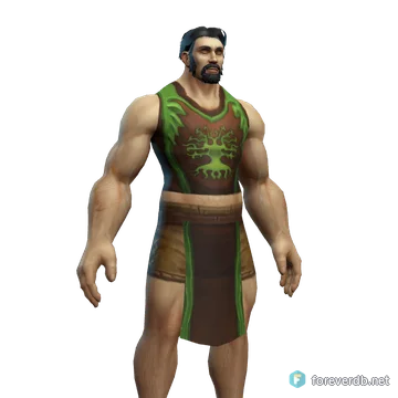 Tabardo de los Guardianes de Hyjal, renderizado con el cliente de Forever