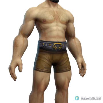 Broodwatcher's Belt worn by a human male, rendered from the Forever client