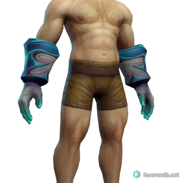 Guantes Escarchafuego, renderizado con el cliente de Forever