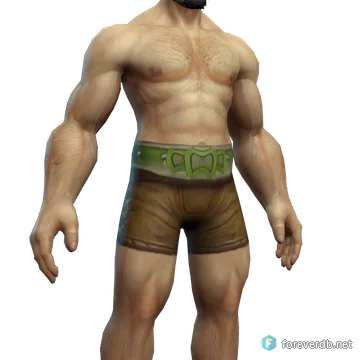 Bramblewood Belt worn by a human male, rendered from the Forever client