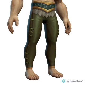 Grovekeeper Trousers worn by a human male, rendered from the Forever client