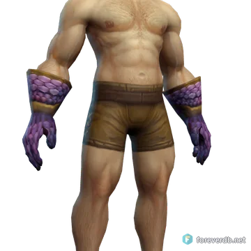 Wise Gauntlets worn by a human male, rendered from the Forever client