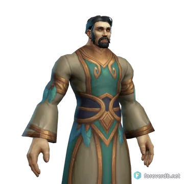 Zephrali Vest worn by a human male, rendered from the Forever client