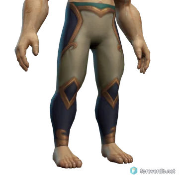 Zephrali Leggings worn by a human male, rendered from the Forever client