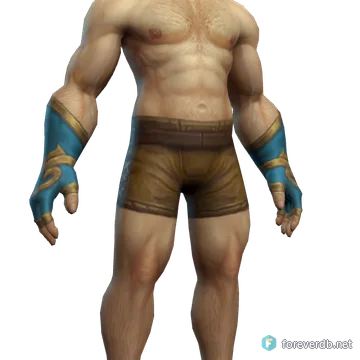 Skyseer's Gloves worn by a human male, rendered from the Forever client