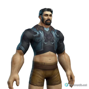 Al'aketh Harness worn by a human male, rendered from the Forever client