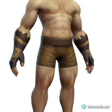 Azure Gustwoven Gloves worn by a human male, rendered from the Forever client