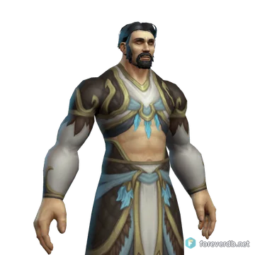 Cloudy Windraveled Jerkin worn by a human male, rendered from the Forever client