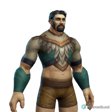 Zephrali Chainmail worn by a human male, rendered from the Forever client