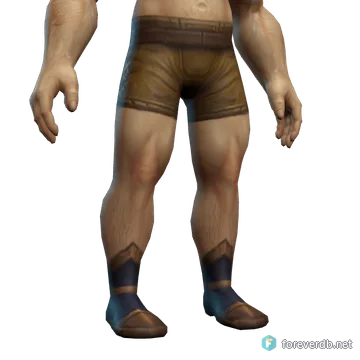 Thendal Watcher's Boots worn by a human male, rendered from the Forever client