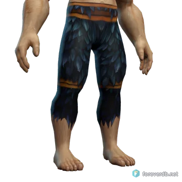 Feathered Leggings worn by a human male, rendered from the Forever client