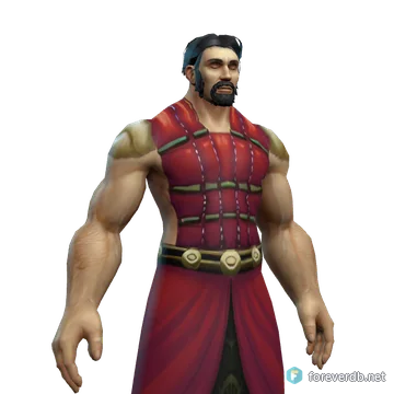 Leftover Abomination Skin worn by a human male, rendered from the Forever client