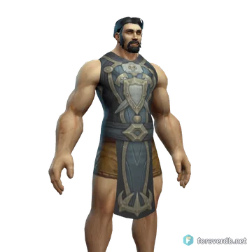 Lordaeron Forever Tabard worn by a human male, rendered from the Forever client