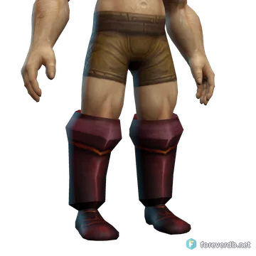 Sentinel's Sabatons worn by a human male, rendered from the Forever client