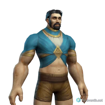Thendal Apprentice's Shirt worn by a human male, rendered from the Forever client